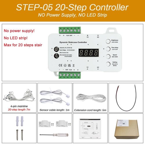 Motion Sensor Stair Light Controller Smart Led Stair Step Light Dimming System* - Picture 13 of 14