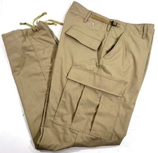 NWOT MENS LARGE PROPPER F5250 UNIFORM BDU BATTLE RIP CARGO PANTS KHAKI REGULAR