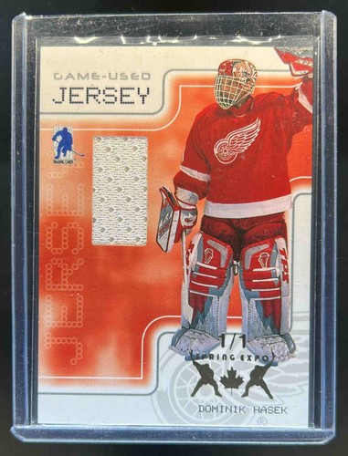 2003-04 In The Game Be A Player Dominik Hasek Spring Expo Jersey #1/1