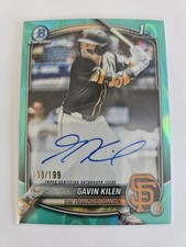 2025 Bowman Draft- Gavin Kilen 1st Bowman Aqua Lava Autograph /199