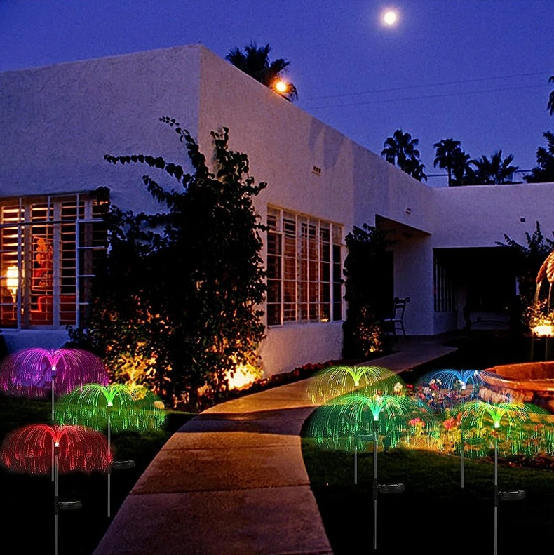 Solar Jellyfish Garden Lights – Color-Changing Rgb Outdoor Christmas Lamps