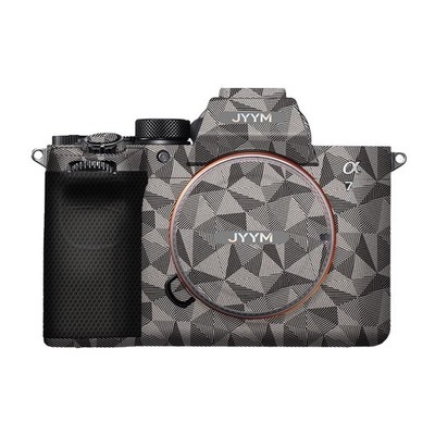 Apgo Skin Posteriore Per Sony Xperia 5 IV - Pellicola Protettiva In Vinile Con Texture Camo Nero - Protezione Da Graffi