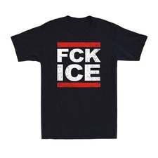 FCK ICE Distressed Anti ICE Activist Chinga la Migra Abolish ICE Men's T-Shirt