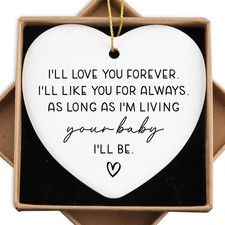 Christmas Day Mom Birthday Gifts for Mom from Daughter Son Ornament Keepsake Sig