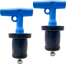 Drain Plug Expansion Rubber Stainless Steel Scupper Plugs 2PCS