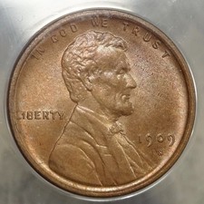 1909-S Lincoln Cent, Choice Uncirculated, ANACS MS-62BN, Looks Better
