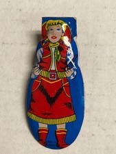 Tin Cricket Clicker 1960's Japan  Western Cowgirl