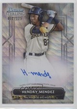 2022 Bowman Sterling Prospect Wave Refractor /125 Hendry Mendez #PA-HM Auto 0j9w