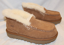 UGG ANSLEY PARC WOMEN'S SUEDE SLIPPERS BOOTIES CHESTNUT US 9 EU 40 NIB