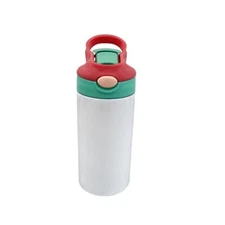 Insulated Kids Stainless Steel Sippy Cup Tumbler 12-Oz - Red-Green