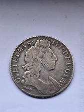 William 3rd 1696 Halfcrown Silver Coin Nice Definition