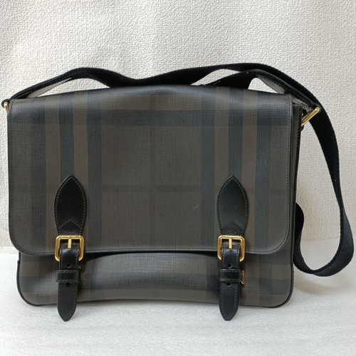 BURBERRY Shoulder Bag Check Pattern with Dust Bag