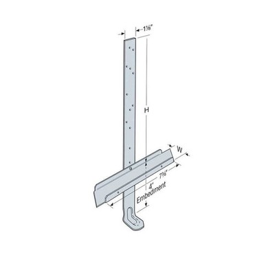 Simpson HETA16 Embedded Truss Anchor for Concrete/Masonry Walls