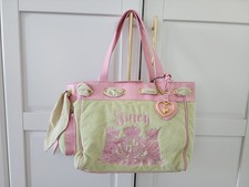 Juicy Couture Pistachio yellow green towelling daydreamer shopper Handbag Tote 