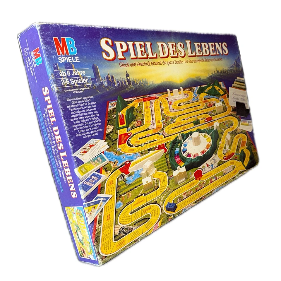 Spiel des Lebens MB 1995 100 Jahre Edition Gesellschaftsspiel 90er Jahre - Bild 1 von 4