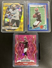 Panini Shedeur Sanders Rookie Card Lot (3) Prizm Draft Picks Optic Phoenix