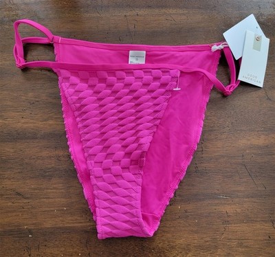 NWT Good American XL Jacquard Better Hawaiian Pink Bikini Bottom 123556