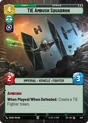 Star Wars Unlimited Tie Ambush Squadron (349) - Hyperspace