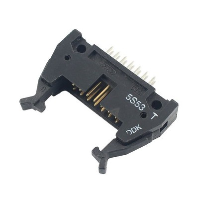 1Pcs Black 2.54mm Pitch 2x7 Pin 14 Pin Male Straight Ejector Header Connector
