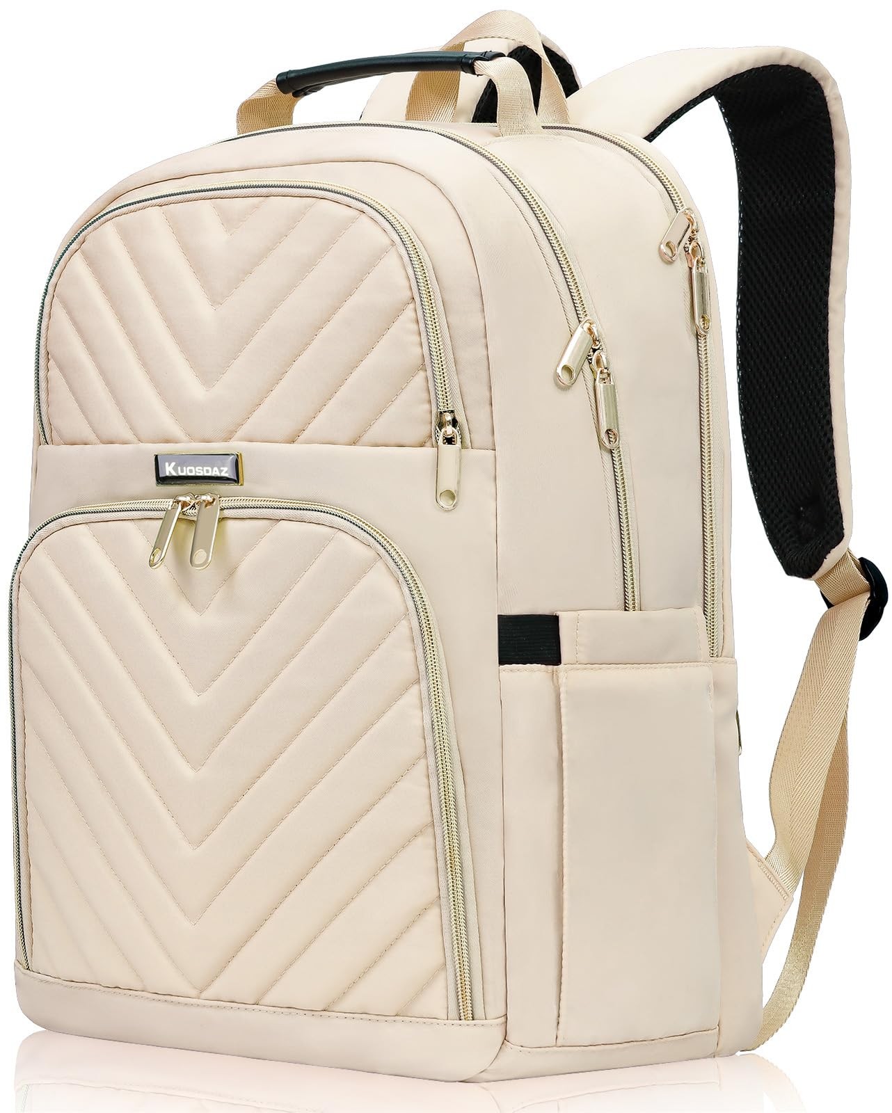 For Women, 15.6 Inch Quilted Work Backpack Purse With Usb