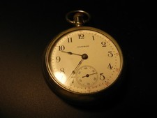 Antique 1913 Waltham Sterling Model 1883 Pocket Watch 18s 7j USA Runs