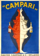 Original Advertising Poster - Campari Bitter and Cordial