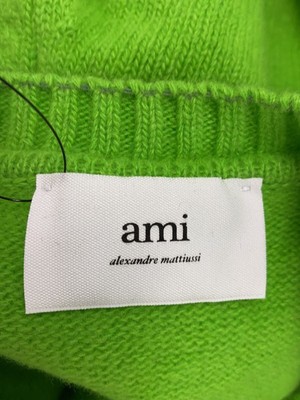 AMI Alexandre Mattiussi◆ニット・セーター(厚手)/--/ウール/GRN/HKS021.025 AMI Alexandre Mattiussi knit sweater (thick wool Green