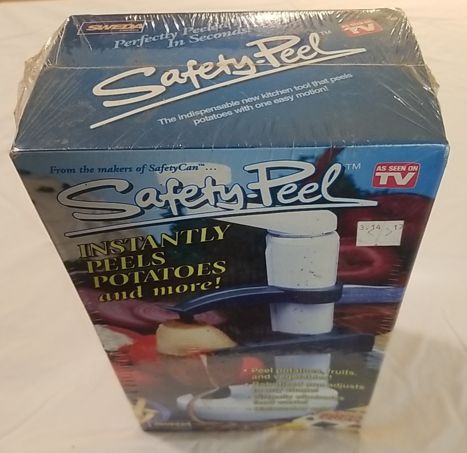 SWEDA SAFETY-PEEL Vegetable Peeler, NEW IN BOX – Vintage “As Seen On TV” Kitchen