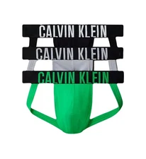 NWT Calvin Klein. Men's 3 Pack. Intense Power Jock Strap. Green. MSRP $64.50