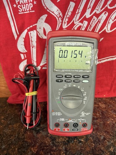 SNAP-ON EEDM604C Digital Multimeter with Cables (LOOK)