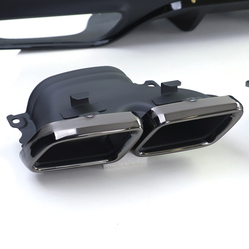 Sport Heckdiffusor + Doppel Endrohre Schwarz für Mercedes GLE Coupe C292 - Bild 3 von 8