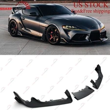 For 2020-25 GR Supra A90 A91 Carbon Fiber Look Front Bumper Lip Splitter