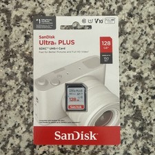 SanDisk Ultra Plus 128GB SDXC UHS-I Memory Card 150mb/S