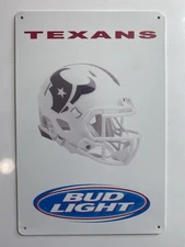 Bud Light - Houston Texans Sign - Budweiser Beer - NFL