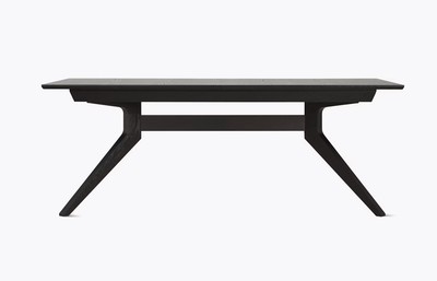 Black Cross Extension Dining Table by Design Within Reach