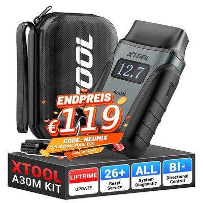 2026 XTOOL Anyscan A30M KIT Wireless BT OBD2 Scanner Bidirektionales Scan-Tool