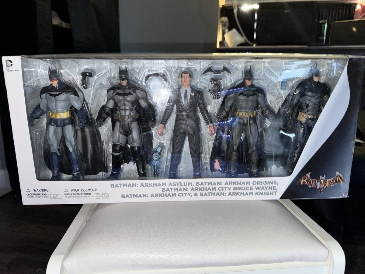 DC Collectibles Arkham Batman Action Figure 5-Pack Bruce