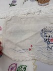 Vintage Embroidered Linen Lot Cottagecore Pillowcase Doillies Goose Towel 5 Lot — photo 5