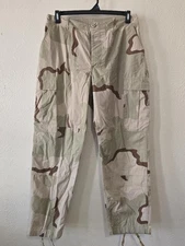 US Army DCU Desert Camo Cargo Pants Trousers LARGE SHORT NSN: 8415-01-327-5338