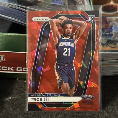 2024-25 Panini Prizm Yves Missi #233 RC Rookie Red Ice Pelicans Mega Box SP