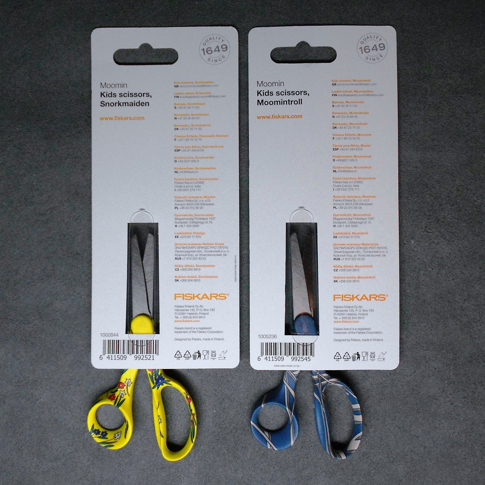 MOOMIN KIDS Scissors,Original Fiskars,Made in Finland,paper,scissors
