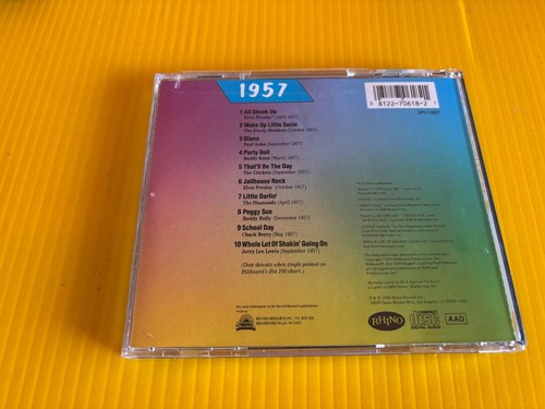 Billboard Top Rock n Roll Hits 1957 Various Artists Rhino Records CD 10 songs - Picture 2 of 2