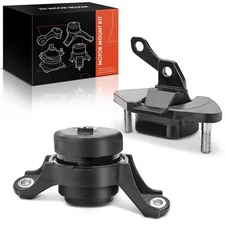 2x Upper & Lower Transmission Mount for Acura TSX 2009-2014 Honda Accord L4 2.4L