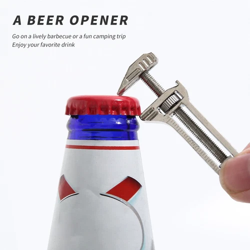 Pocket Wrench Multitool Compact Titanium Screwdriver Tool for Fishing, Adventure - Picture 4 of 14