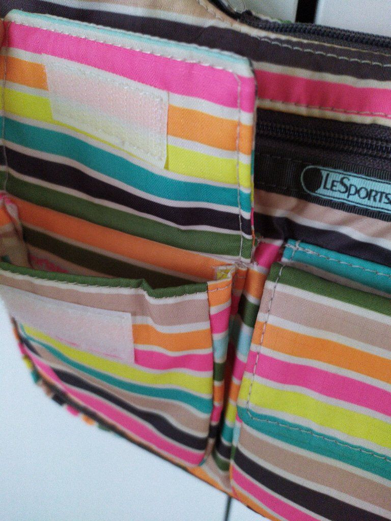 LeSportsac Tasche "Gelato" Purse Regenbogen Rainbow Streifen Bunt eBay