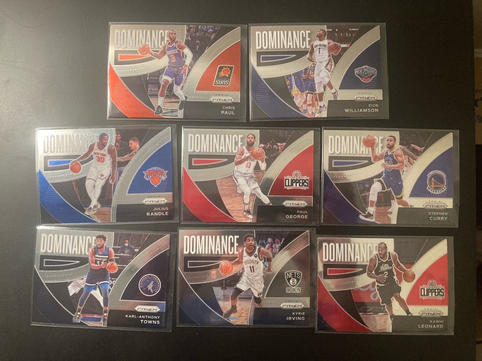 2021-22 Panini Prizm Stephen Curry Dominance Insert Partial Zion Chris Paul #14