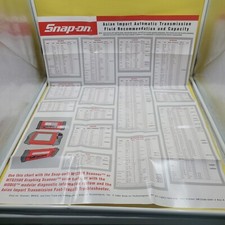 Snapon Scanner Mtg2500 Poster Import Transmission Charts Guide Zmt2500-6401-2