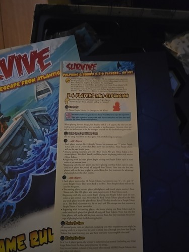 Survive Escape from Atlantis! 30th Anniversary Edition + 5-6 Player Expansion - Picture 2 of 6