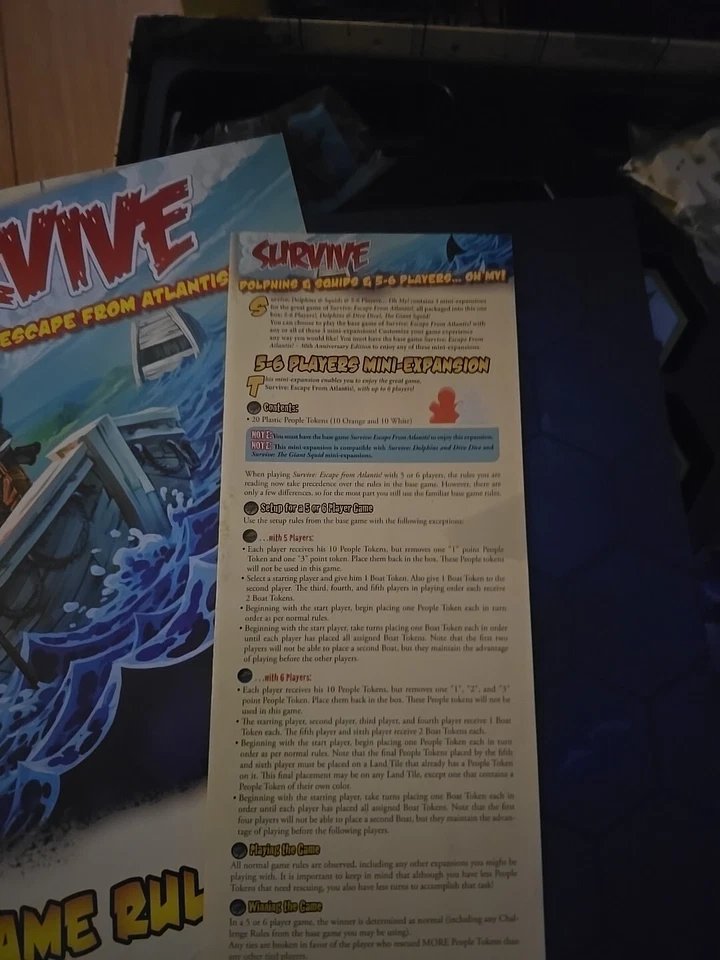 Survive Escape from Atlantis! 30th Anniversary Edition + 5-6 Player Expansion - Image 2 of 4