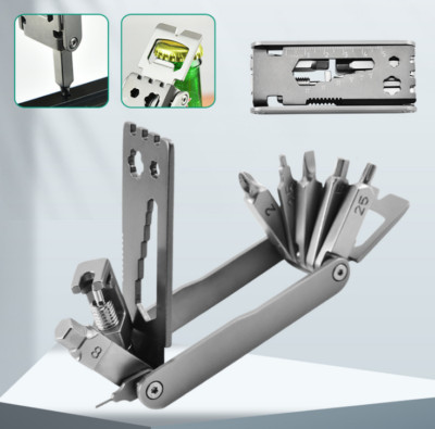 17 In 1 Multifunction Bicycle Repair Tool Wrench Mountain Cycling Screwdriver  